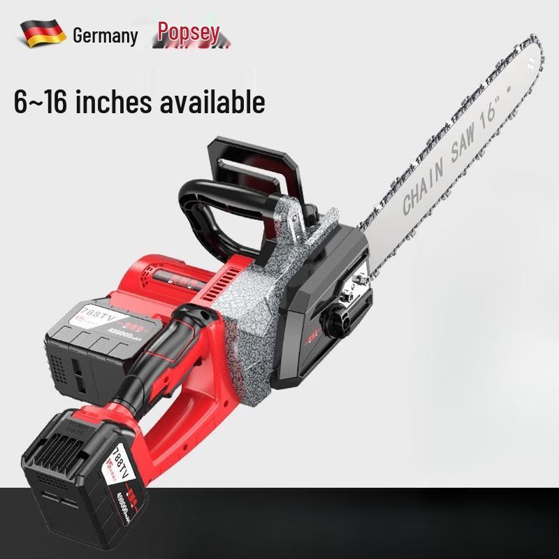 BAIPUXI 6-inch Lithium Electric Handheld Chainsaw CN plug (adapter included)