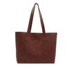 Vintage Tote Bag Large Capacity Pu Shoulder Bag For Daily Use