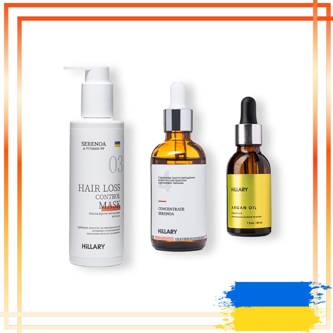 

Маска проти випадіння волосся і сироватка для волосся Concentrate Serenoa + Арганова олія