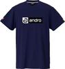 Andro Table Tennis Game Table Tennis Unisex Napa Deo Navy X Size L Shirt, J.T.T.A (Japan Association) Approved, T-Shirt, CB, White,
