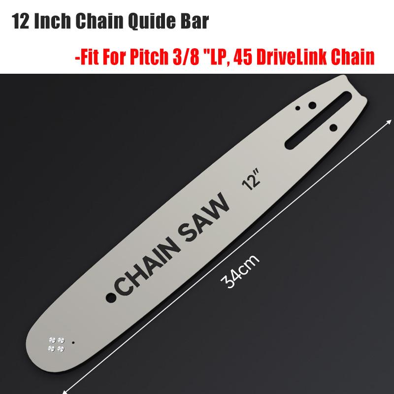 

1/2/3/4 шт. 12 /11.5 дюймов золотая цепная пила 45 звеньев 3/8 LP цепь цепной пилы / направляющая для цепной пилы сменные детали цепной пилы аксессуар chain saw guide