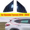 För Hyundai Tucson 2016- 2st bil bakfönster sidoventil slutare spjällkåpa trim svart kolfiber exteriör tillbehör