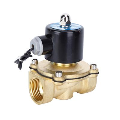 Valvola Solenoide Elettrica in Ottone a 2 Vie 2 Posizioni DC 12V 1 Pollice Magnetica Aria Normalmente Chiusa
