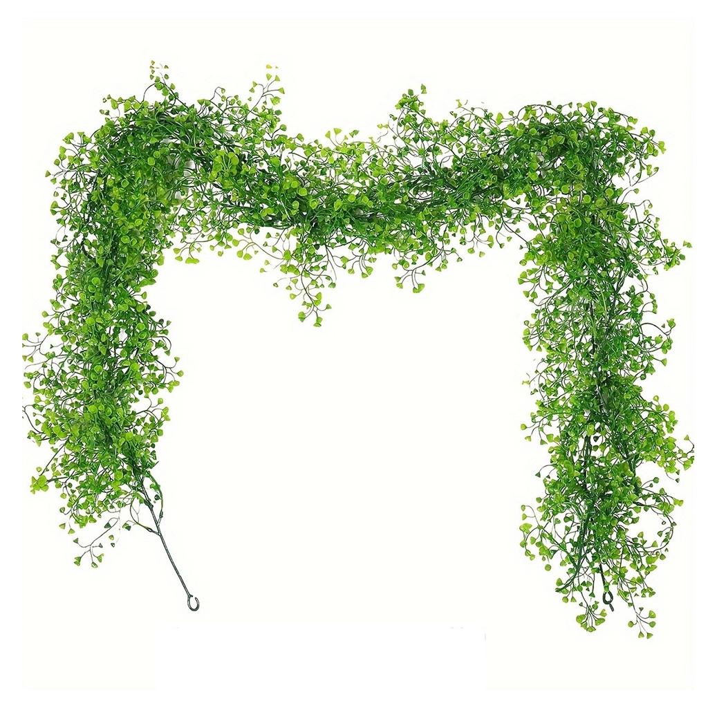 Halloween Artificial Branch Garland 2PCS 1.7Meters Realistic Black Fake Flower Vines Decor for Home Wall Party & Table Decor