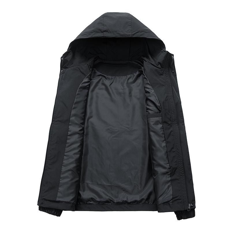 Men's hooded color-blocked jacket trendy spring and autumn new casual ruffian couple pilot staff jacket