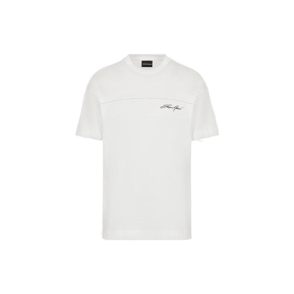 EMPORIO ARMANI SS22 T Shirt Men's White 3L1TFW-1JUVZ-0101