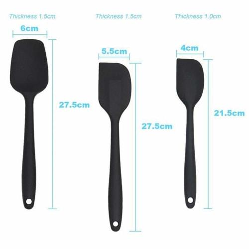 Alioay Silicone Spatula, Heat-Resistant, Rubber Spatula, Baking Tools, Kitchen Tools, Cooking Utensils, Spatula, Silicone Spatula for Cooking, Set of