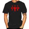 Brand Tops for Male Georgia Flag  White Tshirt Top Design  Mens Womens Kids  Baby Sizes Fashion T Shirtcotton Tee Shirt
