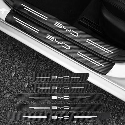 Drempelbeschermers Autodeur Kofferbak Bumper Pedalen Stickers Cover Voor BYD M6 G3 G5 T3 13 F3 F0 S6 S7 E5 E6 L3 tang yuan atto3 song