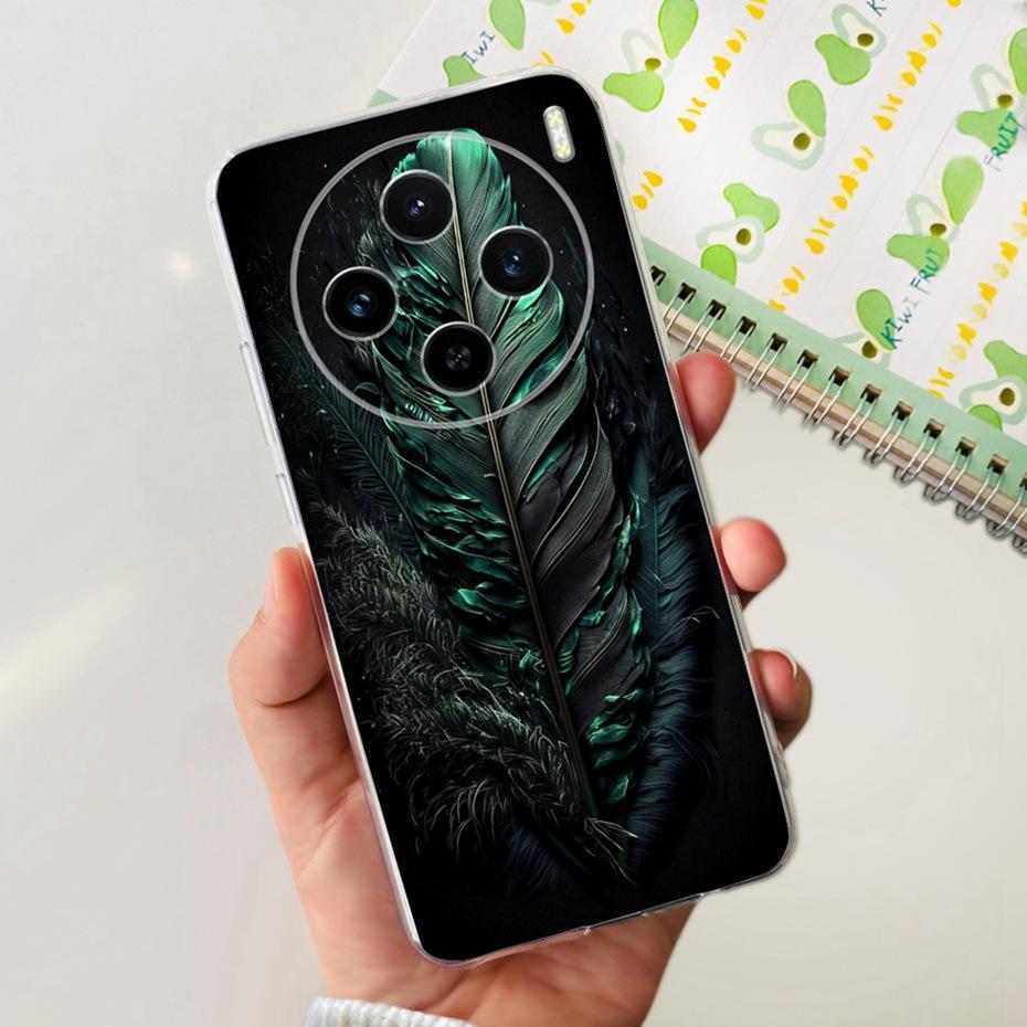 For Vivo X100 / X100 Pro Fashion Dragon Metal Pattern Case Cover For VivoX100 X 100pro 5G Soft Silicone TPU Phone Cases