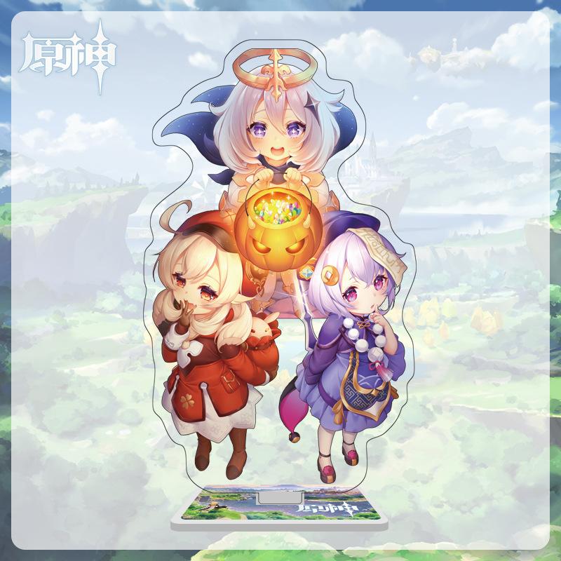 16cm Height Acrylic Large Stand-up Display Featuring Characters From Mondstadt and Liyue In Genshin
