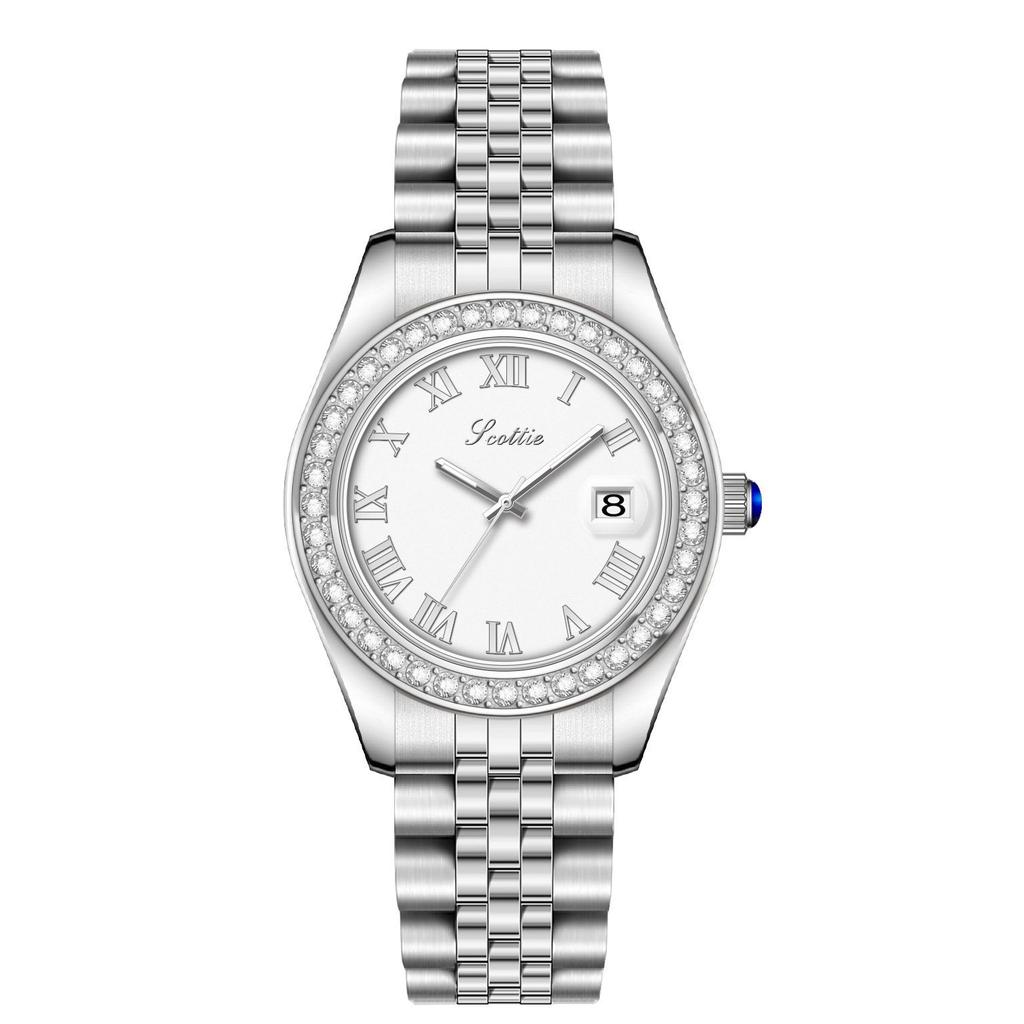 9393 Calendar Roman Vintage Classic Women'S Watch Waterproof Women'S Watch