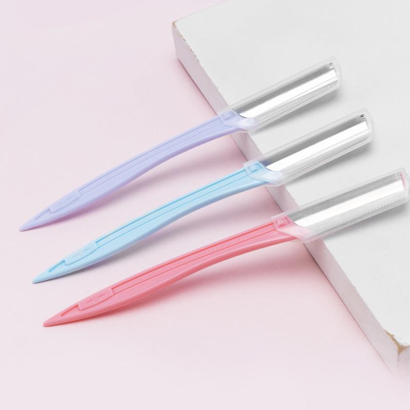 1Pc Eyebrow trimmer Stainless steel blade Eyebrow scraper Women's Eyebrow razor Beauty tool