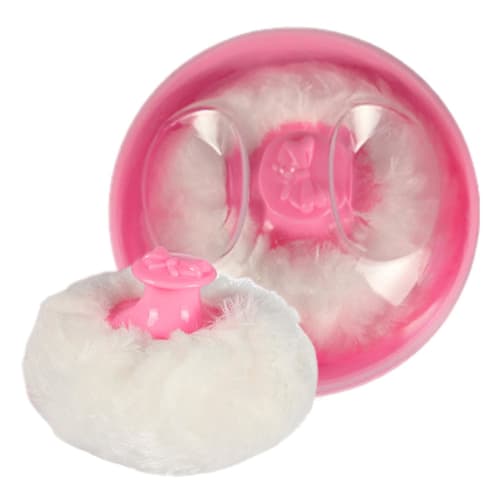 Body Powder Box with Puff - Women's Body Powder Storage Container with Puff - Portable, Heat-Proof Travel Essentials for Kids, Babies, Toddlers, and W