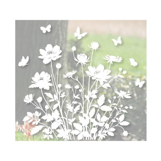 

Glass Sticker Waterproof PVC Double Sided Design Sun Flower Pattern Window Decals Glass Doors Windows Home Decor C