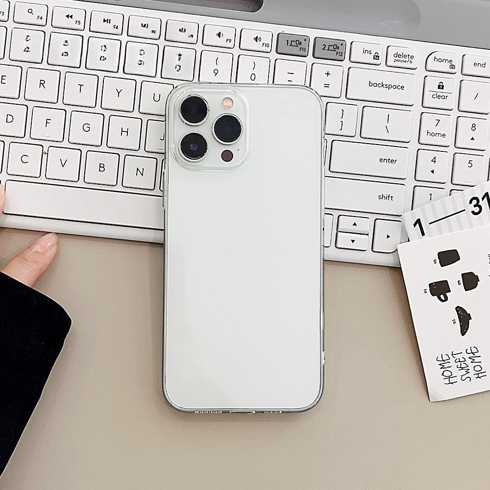 

Подходит для iPhone17 Прозрачный чехол для мобильного телефона 15promax Apple 16 Защитный чехол 13 Простая тонкая модель 11 Мягкий чехол 12 12promax