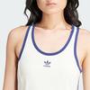 adidas Originals Tank Dress With Classic 3-Stripes And Color Block Round Neck Sleeveless Women Dress White IR7468