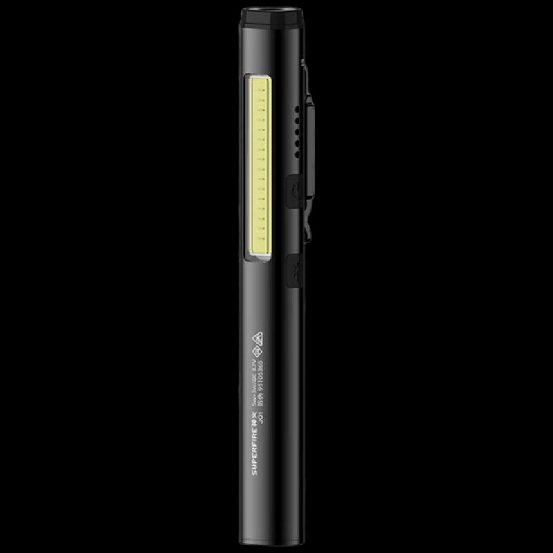 SupFire J01 Rechargeable LED Flashlight & Laser Pointer