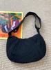 Versatile Large Capacity Dumpling Type Nyl Women's Shoulder Bags Casual Female Handbag Simple Solid Color Ladies Crossbody Bag