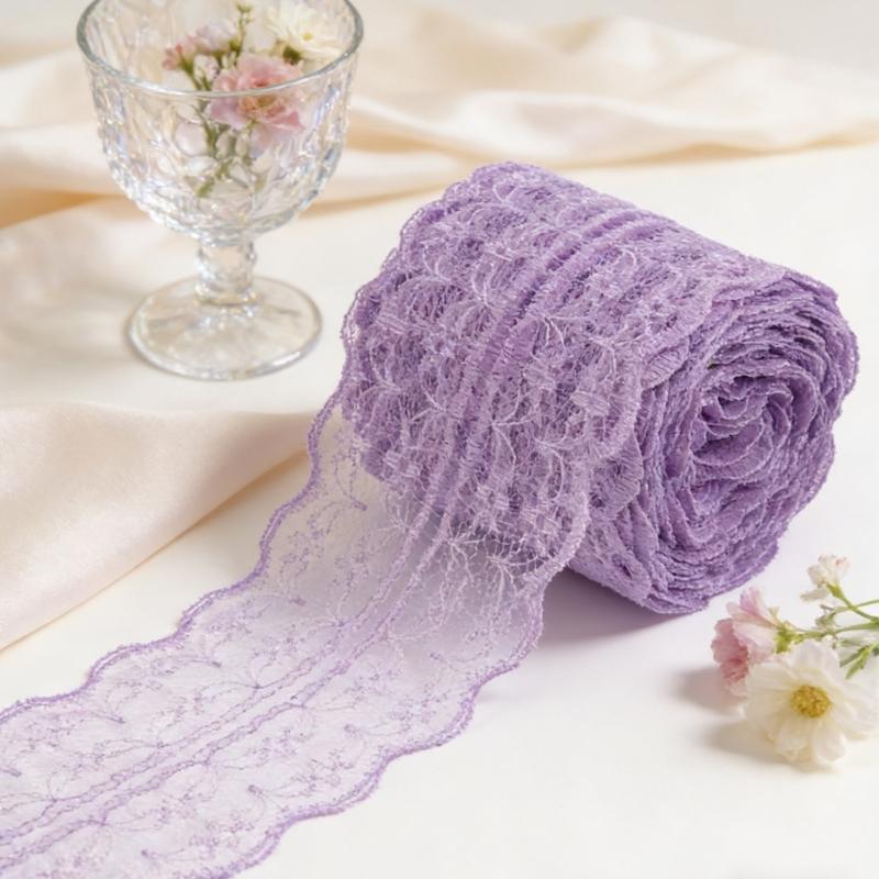 Water Soluble Lace 4cm Width Ideal For Clothing Sewing Craft Projects And Decorative Use Polyester Fabric