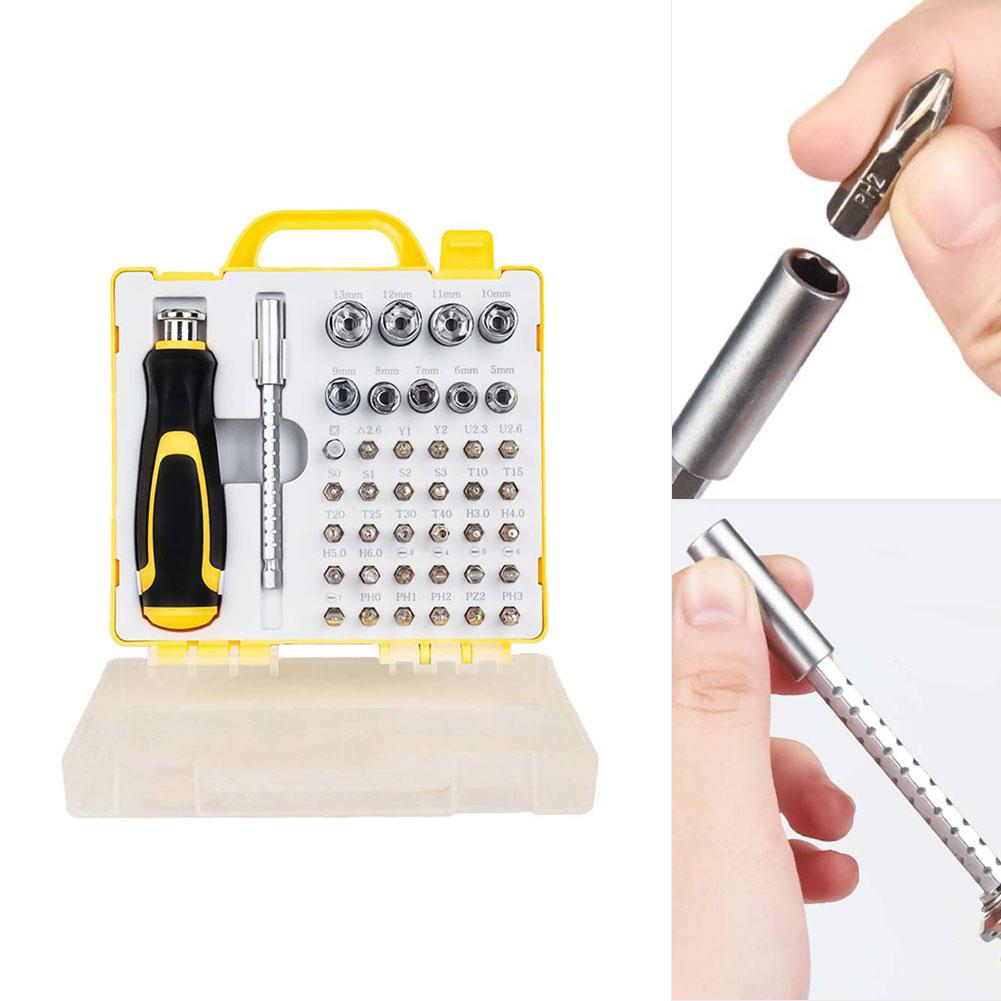 1 Set Schraubendreher-Set 42 in 1 Multifunktions-Hand-Schraubendreher Elektronisches Reparaturwerkzeug Verlängerungsstange Elektrowerkzeugteile