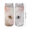 Realistic Cat Face Socks 3D Cat Print Socks Breathable Cute Kitten Socks Funny Xmas Birthday Gifts for Women Men Cat Lovers