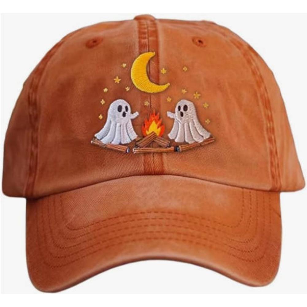 Unisex Casual Dark Blood Stain Hat Problem Solved Hat Embroidered Baseball Men Ball Cap Halloween Horror Costume Prop
