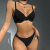 Dámska sexy spodná bielizeň sieťovaná vesta Sexy dvojdielna súprava spodnej bielizne bez ramena