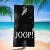 Mode Logo J-Joop.png Mikrofaserdecke Schnelltrocknende Strandtücher Übergröße Druck Super Saugfähige Pooltuchdecke