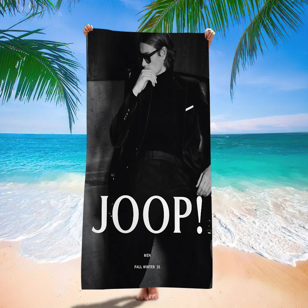 Mode Logo J-Joop.png Mikrofaserdecke Schnelltrocknende Strandtücher Übergröße Druck Super Saugfähige Pooltuchdecke