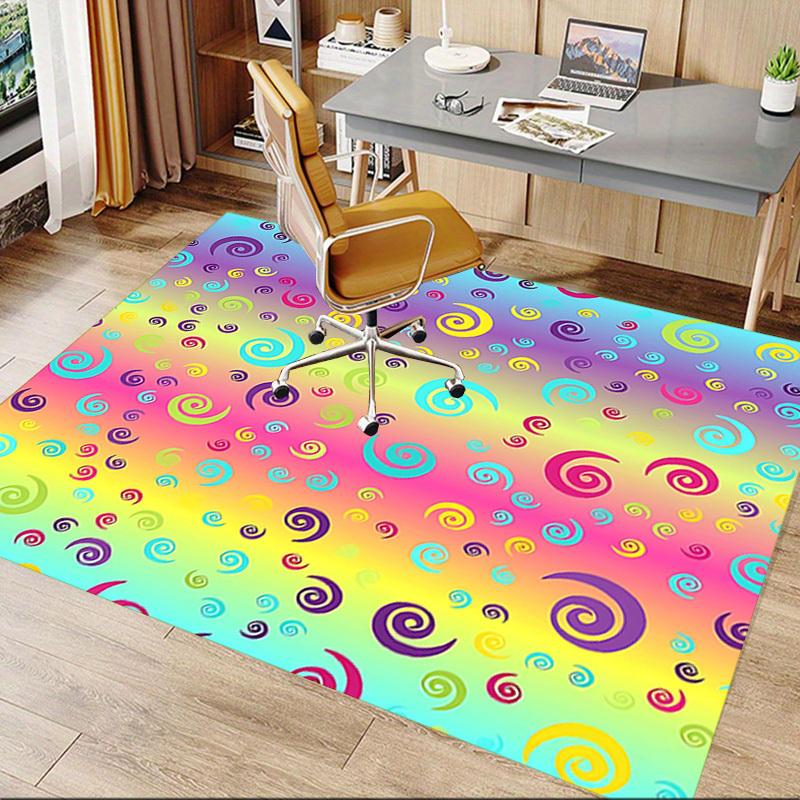1PC Spiral Patterns Non-Slip Floor carpet, suitable for Office, bedroomand playrooms. It can also be used as a sofa footrest cover-T61