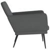 Armchair Gray 61x78x80 cm Artificial Leather