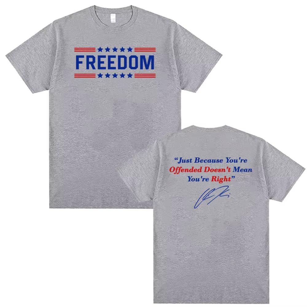 Justice for Charlie Kirk Freedom Tshirts for Men Women Harajuku Fashion Aesthetic Tshirt Summer High Quality Oversized T Shirt