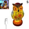 Animal Table Lamp Series,Stained Glass Cat,Dragon,Wolf,Horse,Owl,Dolphin,Turtle,Elephant,Mermaid Table Lamp Night Light