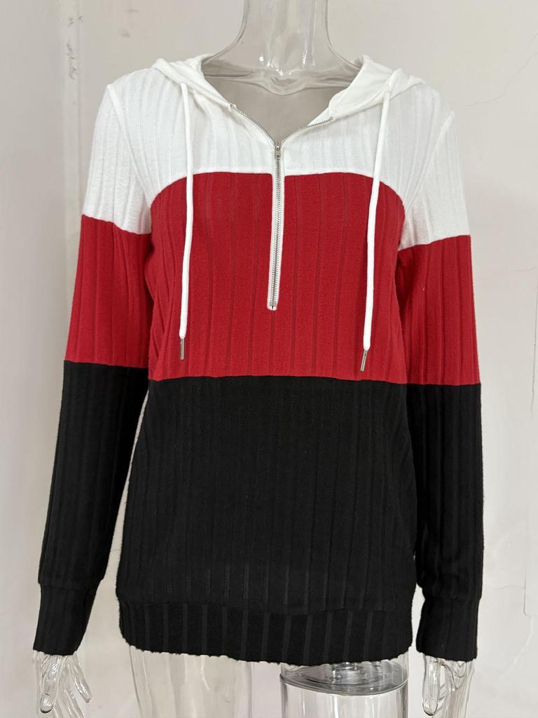 TUME Autumn/Winter Color Block Hoodie & Pants Set - Casual Fashion Two-Piece