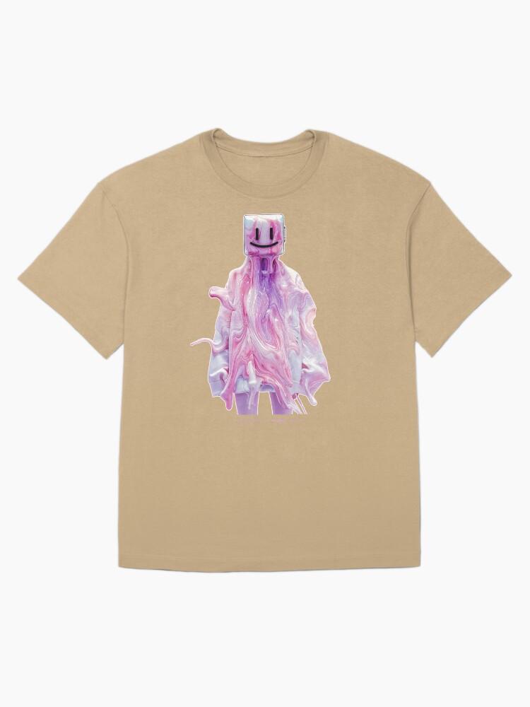 Liquid Television Smiley Happy - Variant 2 [Futuristic Liquid Acrylic Television Head] Oversized Unisex T-Shirt