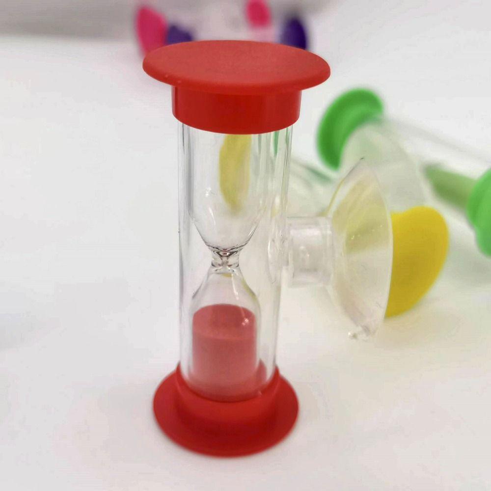 Suction Cup Mount Sand Timer 2/3 Minutes Mini Hourglass Hourglass Sand Clock  Desktop Display