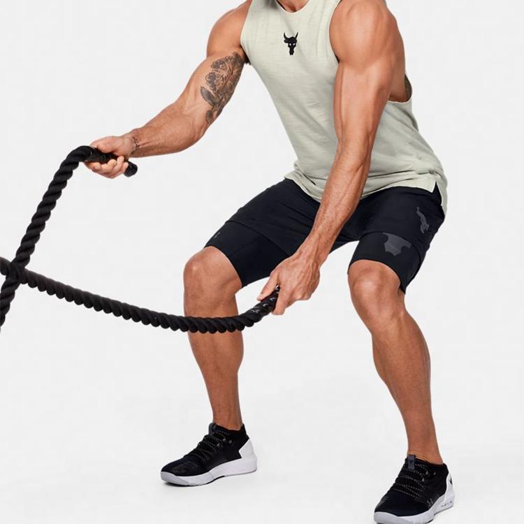 Under Armour Project Rock Unstoppable Sports Solid Color Low Waist Loose Casual Shorts Men Bottoms Black 1359119-001