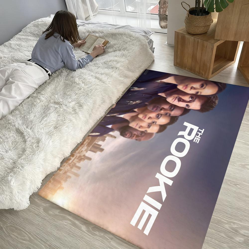 The Rookie Pink American Floor Mat Soft Thickened Absorbent Non-Slip Bedroom Living Room Door Mat Home Decor Flannel Rugs