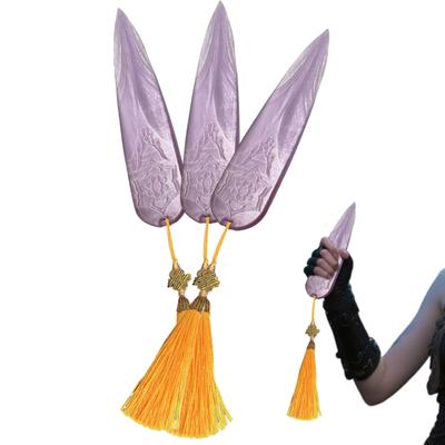 1/3 Pièces Kpop Hunter Cosplay Dart Accessoire avec Pompons Jaunes Costume d'Halloween