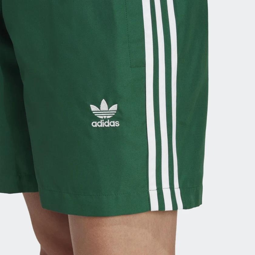 Adidas Originals Adicolor Solid Color Elastic Straight Casual Shorts Men shorts Green HT4408