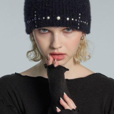 OoH-AHh! CROSS STUD MÜTZE (SCHWARZ)