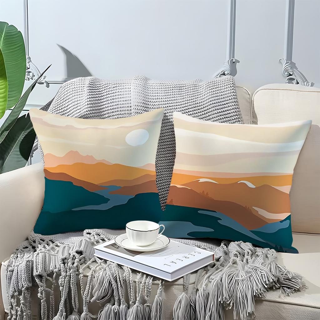 Bohemian geometric patterns digital printing pillow cover Short plush Suitable living rooms bedrooms sofas throw cushion cover