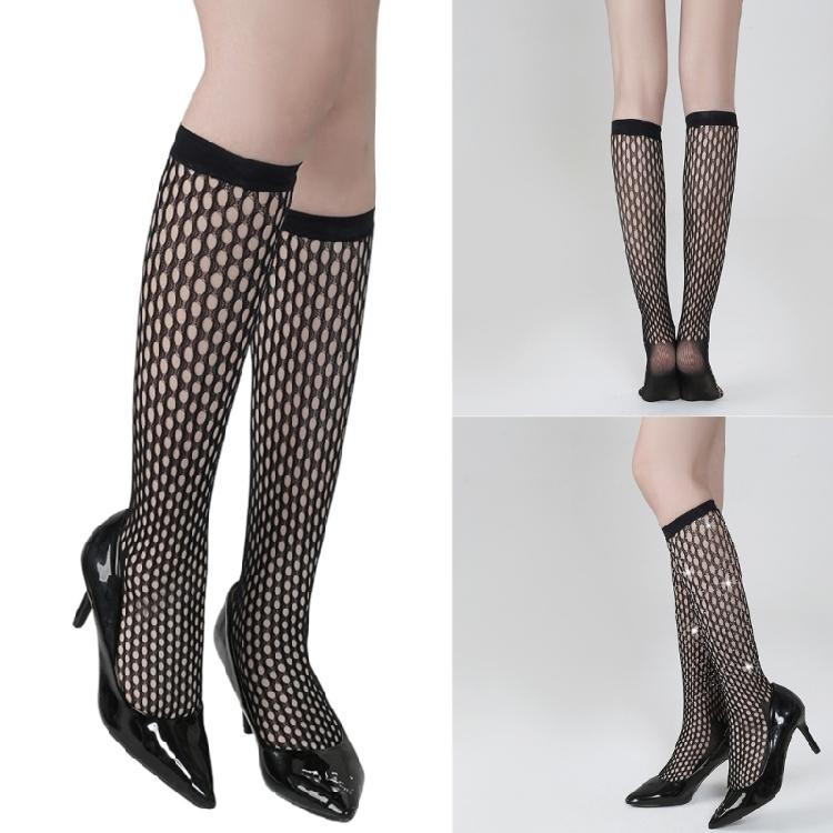 Fishnet Knee Highs Socks Fishnet Tights for Women Fishnets Stocking Mesh Net Trouser Socks Knee Highs Stockings Hosiery
