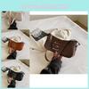 Stylish Pu Leather Shoulder Bag For Women Trendy Street Chic Zippered Handbag