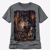 Wolf T Shirt Wildlife Graphic Animal Print Unisex Nature Gift Tee