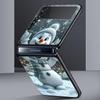 Christmas Snowman Hard PC Phone Case For Samsung Galaxy Z Flip 7 6 5 4 Black Cover For Galaxy Z Flip 3 Foldable Shell Fundas Bag