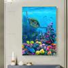 Modern Sea Turtle Canvas Painting Blue Ocean Posters and Prints Animal Wall Art Pictures for Living Room Home Decor No Frame