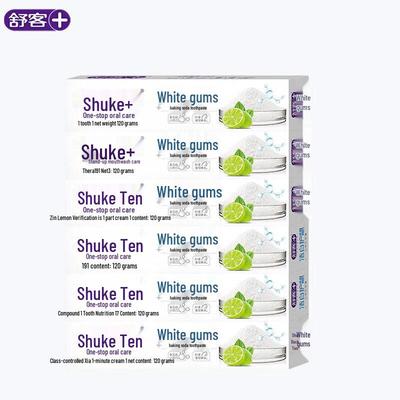 Shuke Baking Soda Whitening & Gum Protection Toothpaste, 6-Pack
