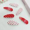 6Pcs Color Hairpin simple and versatile, side bangs broken hairpin, red polka dot hairpin